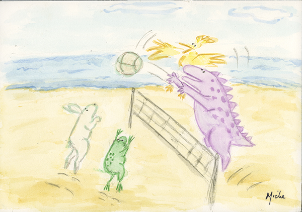 animal volley ball color sig - Creating Community