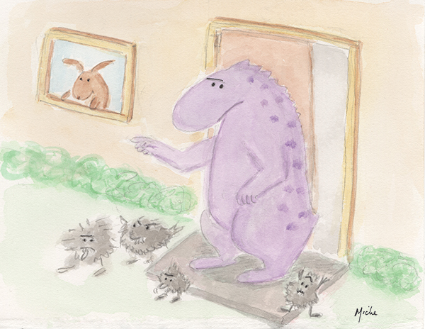 Hobji throws fear out of his home.